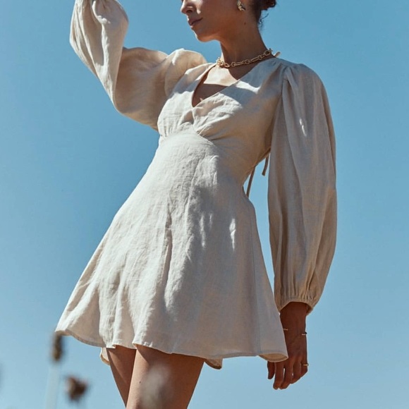 dissh Dresses & Skirts - NWT Dissh natural linen dress
